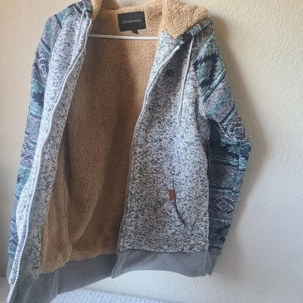 Aeropostale A87 Zip-Up Hooded Sweater Women's M - Picture 4 of 11